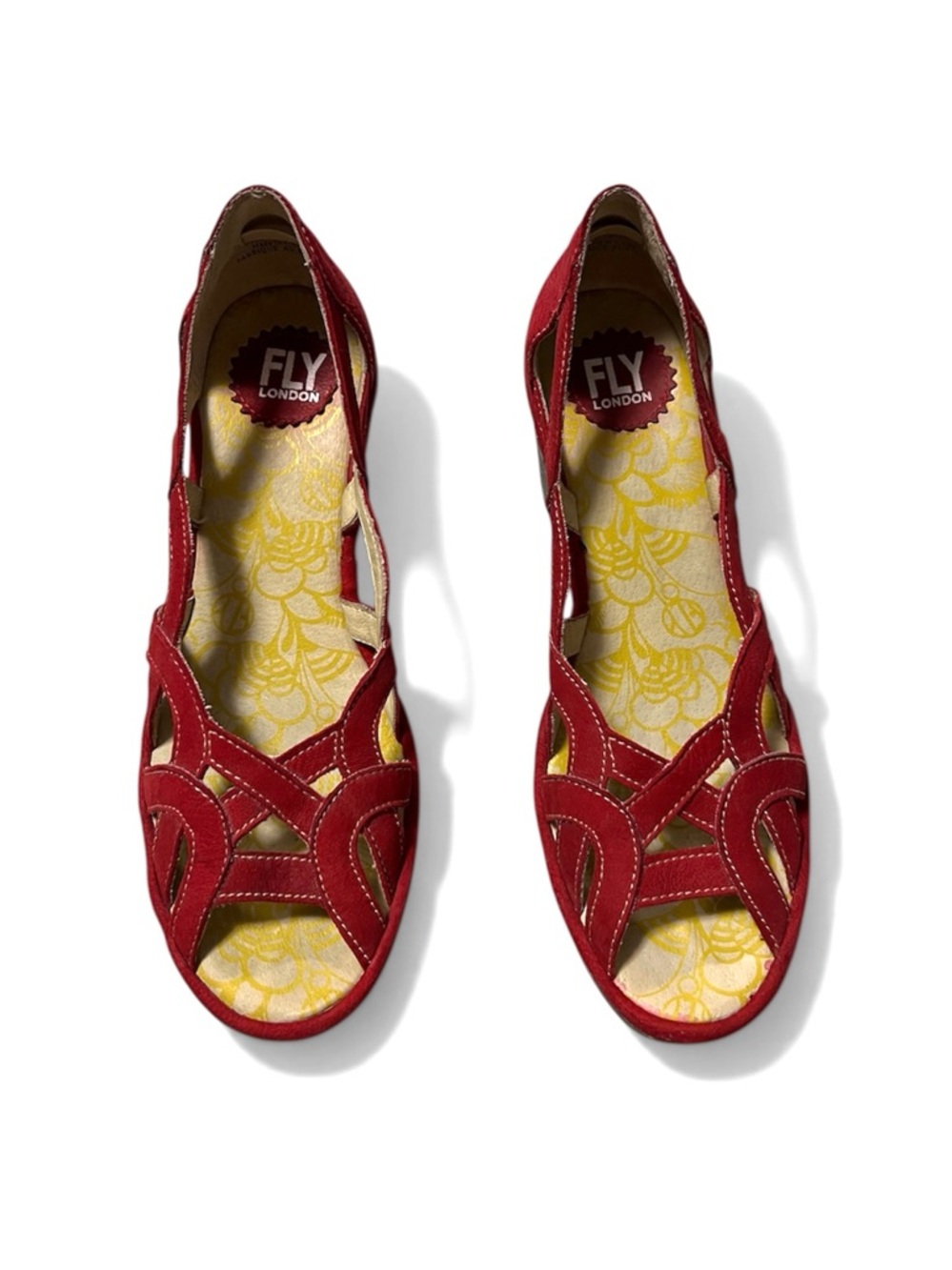 FLY LONDON Leather Strappy Wedge Sandals